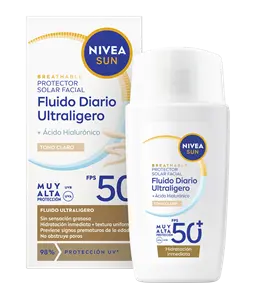 NIVEA SUN Fluido Diario Ultra Ligero Tono Claro SPF 50+