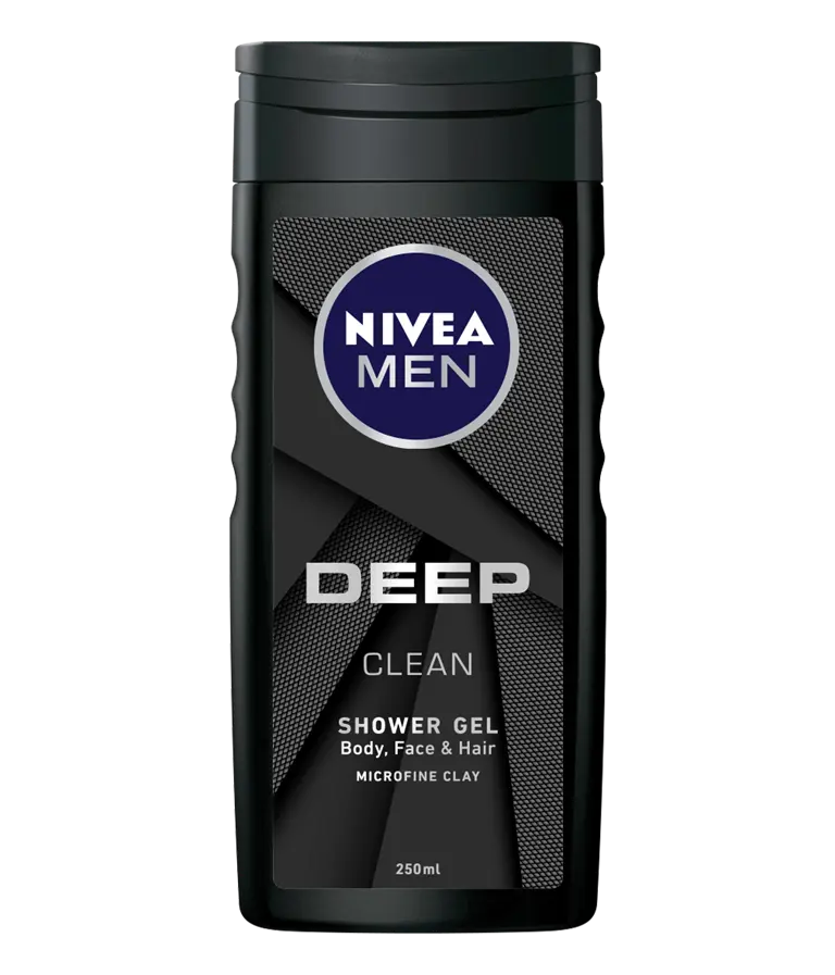84086 Nivea Men Deep Clean shower gel 250ml clean packshot