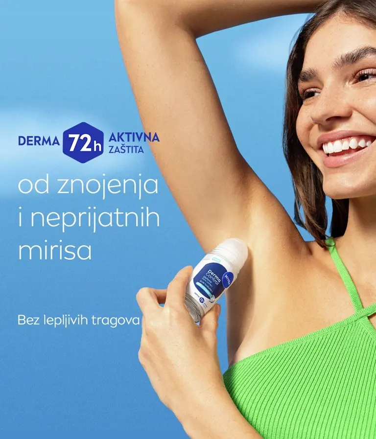 Ingredient molecules Pure Hyaluron and Pro-Vitamin B5, with the text: Extra comfort for your underarms.