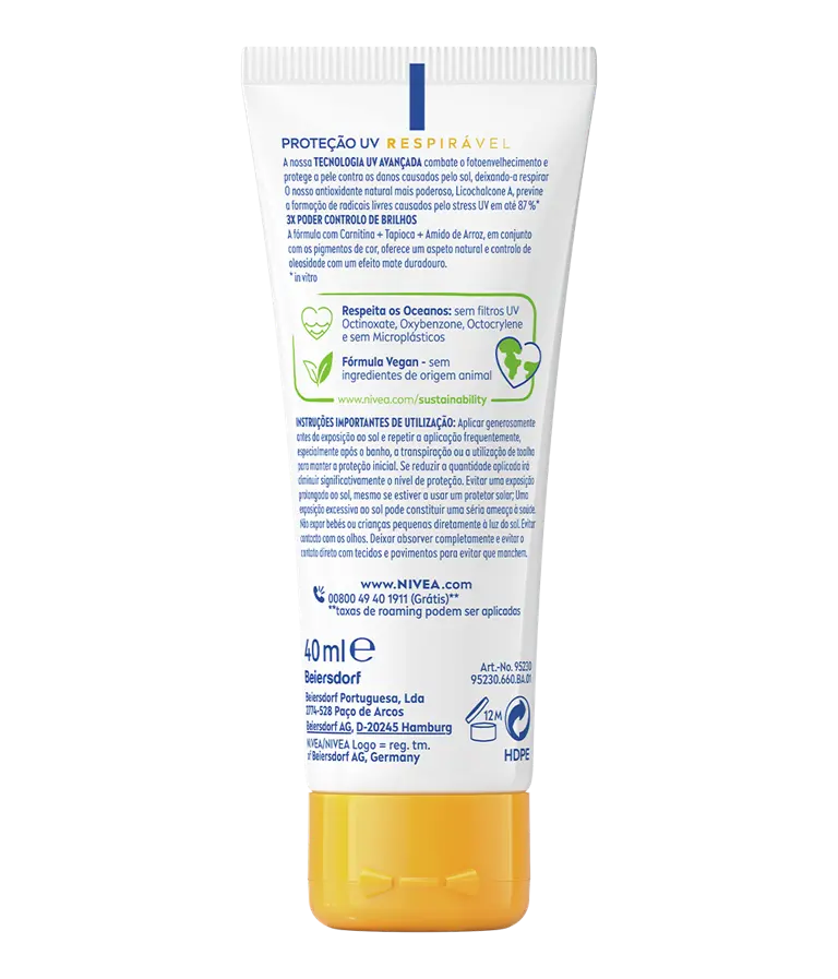 NIVEA; NIVEA SUN; UV FACE; SHINE; CONTROL; SPF50; 40ML