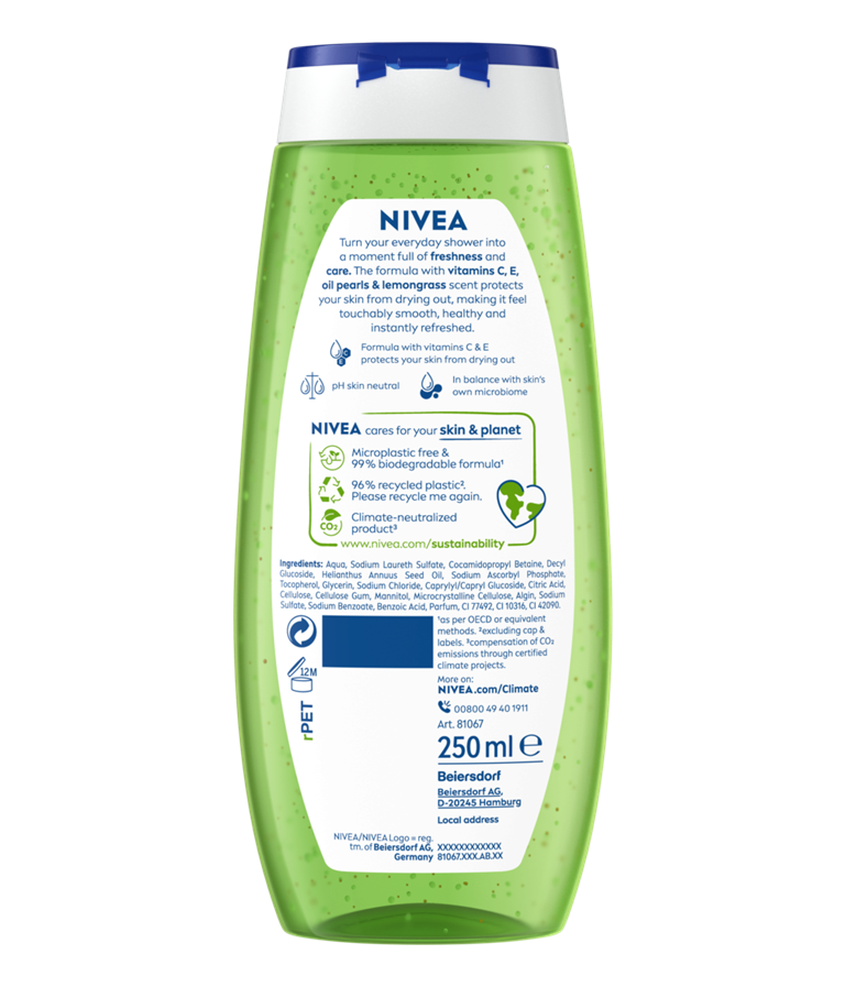 NIVEA Lemongrass & Oil Shower Gel