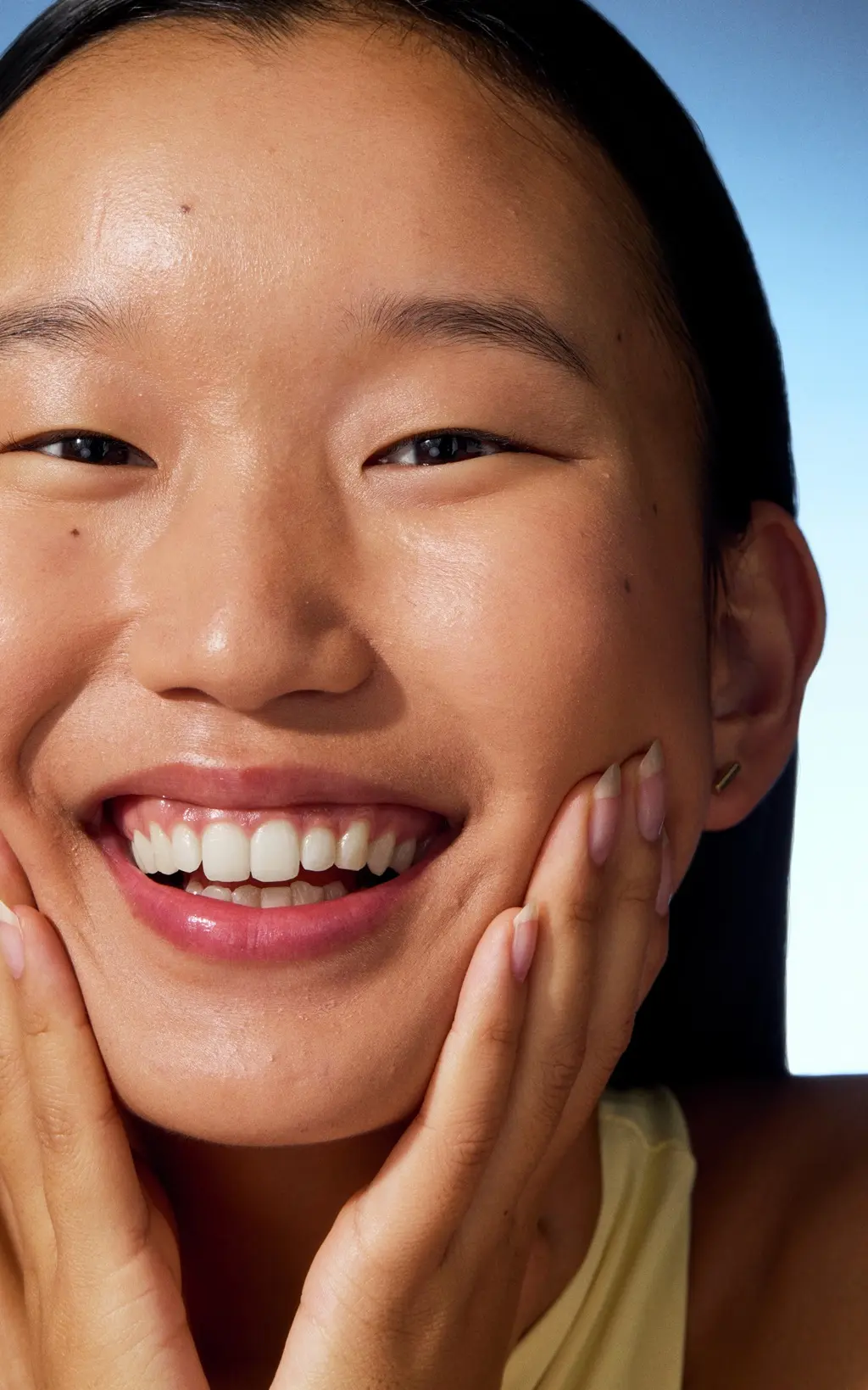 young woman smiling to the camera