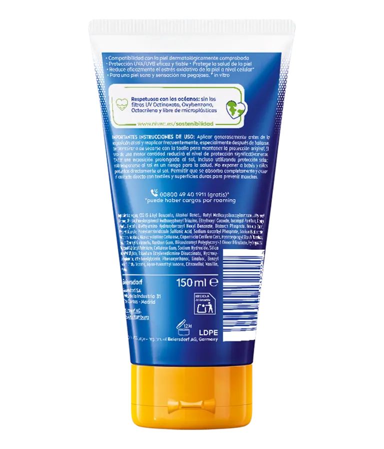 NIVEA SUN Protege & Hidrata Crema Solar Acabado Invisible SPF50+