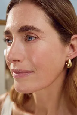 woman with frown lines