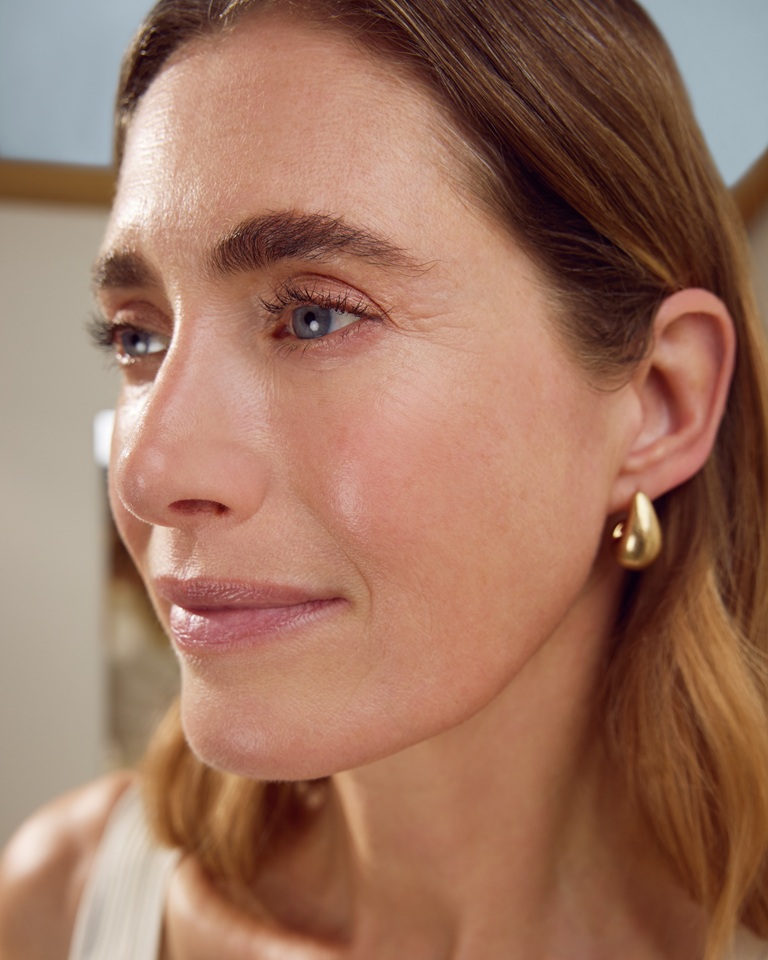 woman with frown lines