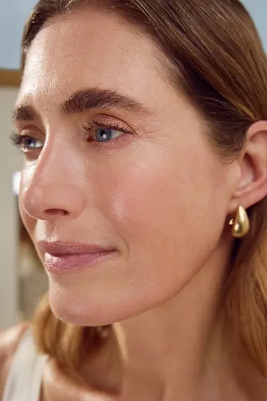 woman with frown lines