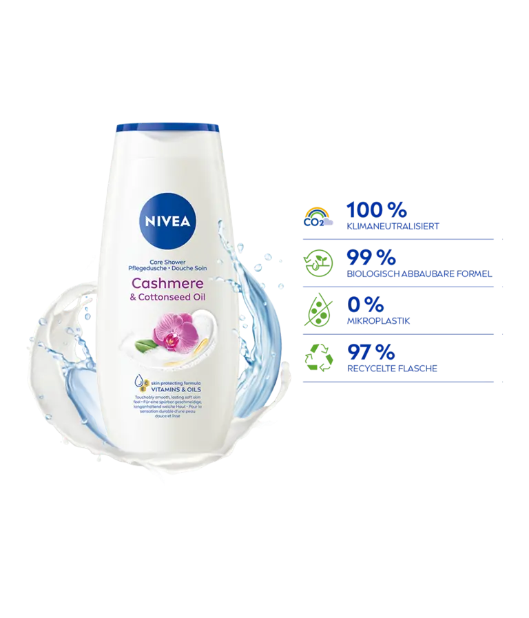 NIVEA Pflegedusche Cashmere Cottonseed Oil Detail