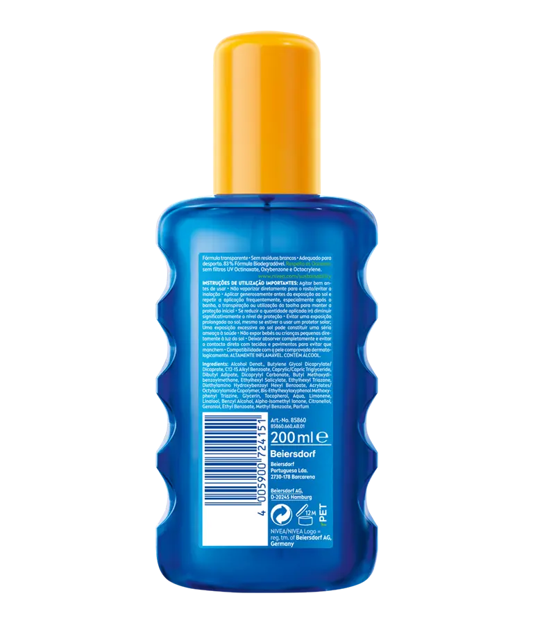 NIVEA SUN Protect & Dry Touch FP50, Protecção, proteção, Protect & Dry Touch, extra resistente à água, Protector Solar, protetor solar, protetor solar em spray, protetor solar transparente, ideal para o desporto