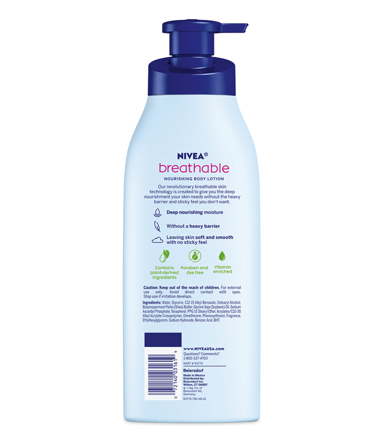 NIVEA Breathable Nourishing Body Lotion - Tropical Breeze
