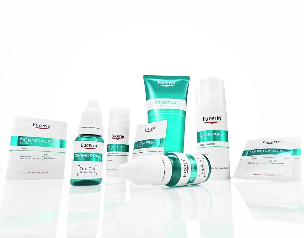 Eucerin Probiom8 kit products for blemished, acne-prone skin