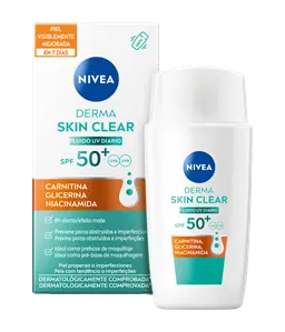 Fluido diário; Fluido com FP; Fluido Derma Skin Clear