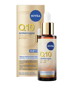 Q10; Q10 collagen Expert;Sérum; Sérum pele madura; Sérum Q10 e péptidos de colagénio; Sérum em pipeta