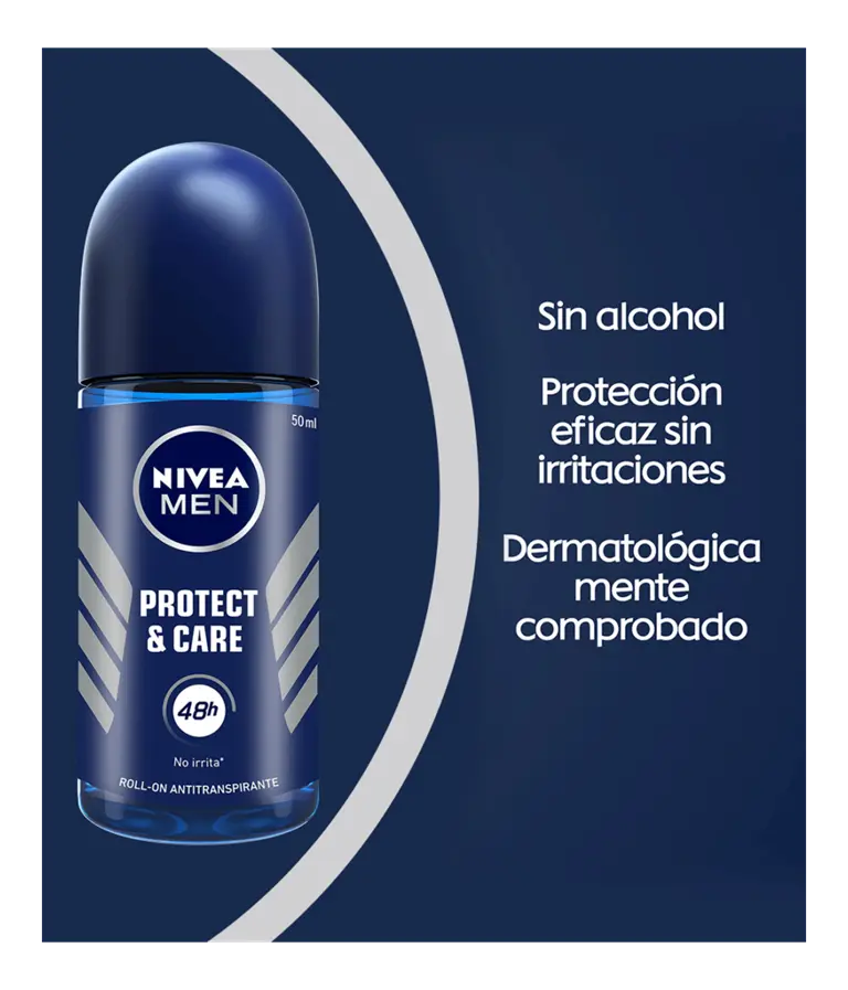 Nivea Men antitranspirante en roll on Protect & Care
