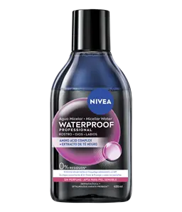 NIVEA; Água Micelar; Água Micelar Profissional Waterproof