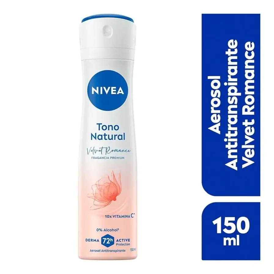 NIVEA Antitranspirante Tono Natural Velvet Romance 150ml