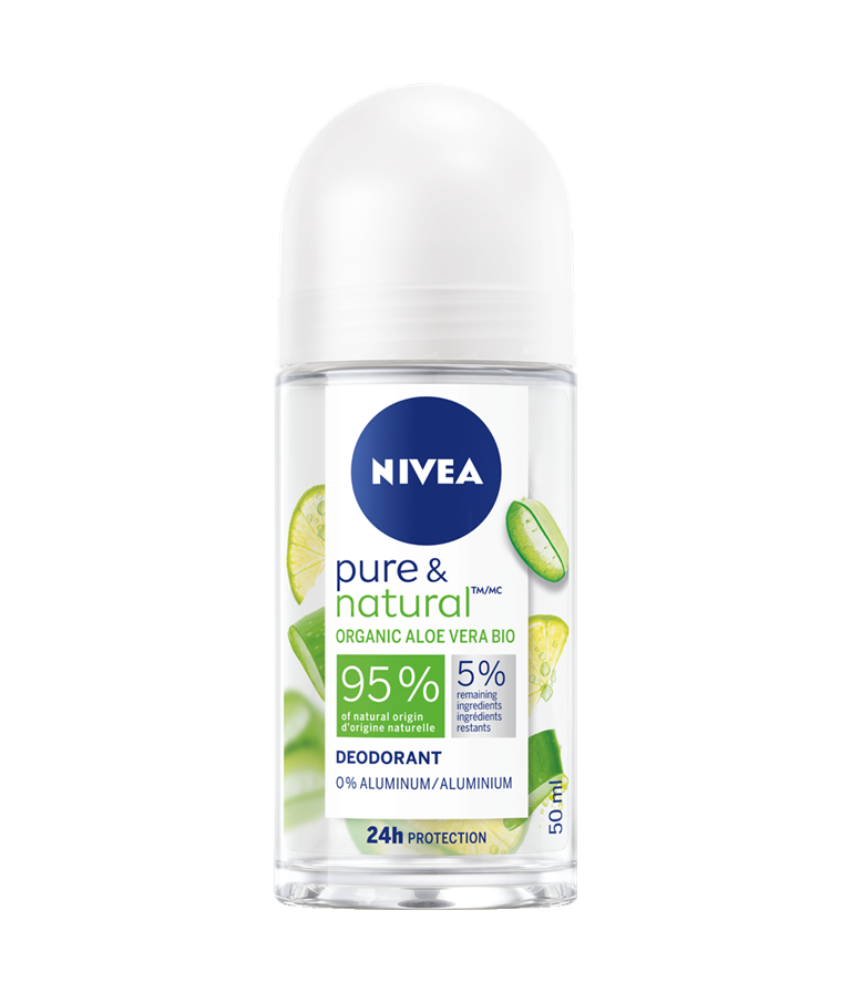 Pure & Natural TM Organic Aloe Vera roll-on deodorant