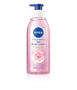 NIVEA Gel Body Lotion Pump Rose Water 400ml