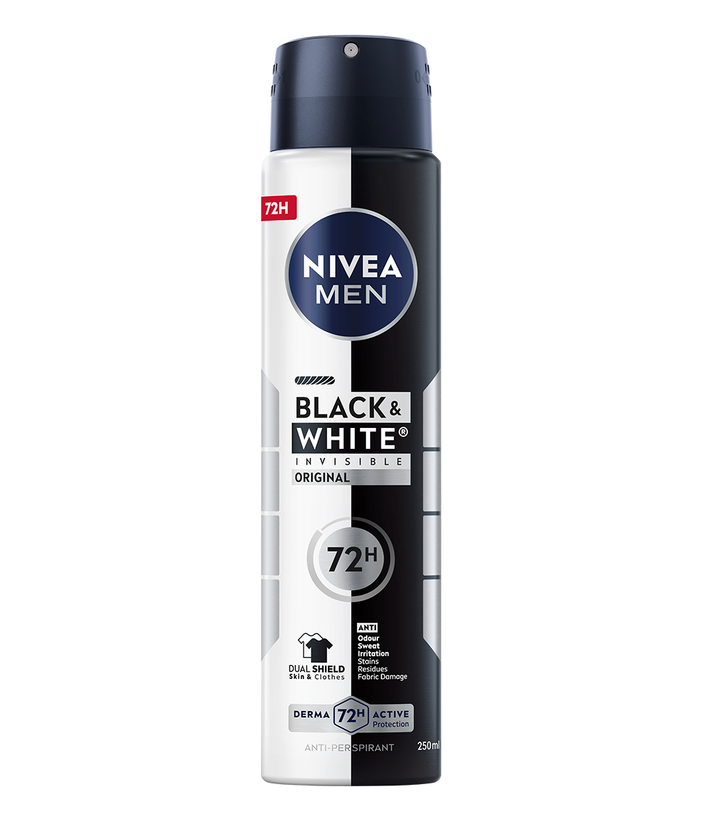NIVEA Black & White Invisible 15本 250mL BLACK & WHITE INVISIBLE Original – NIVEA MEN