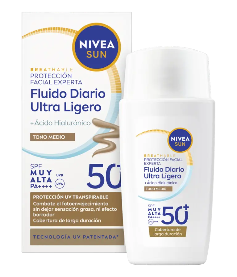 NIVEA SUN Fluido Diario Ultra Ligero Tono Medio SPF 50+