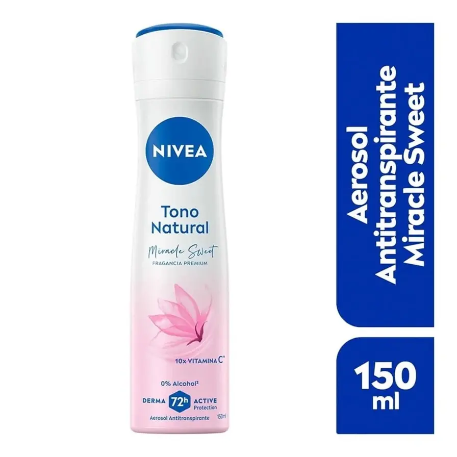 NIVEA Antitranspirante Tono Natural Miracle Sweet Spray 150ml
