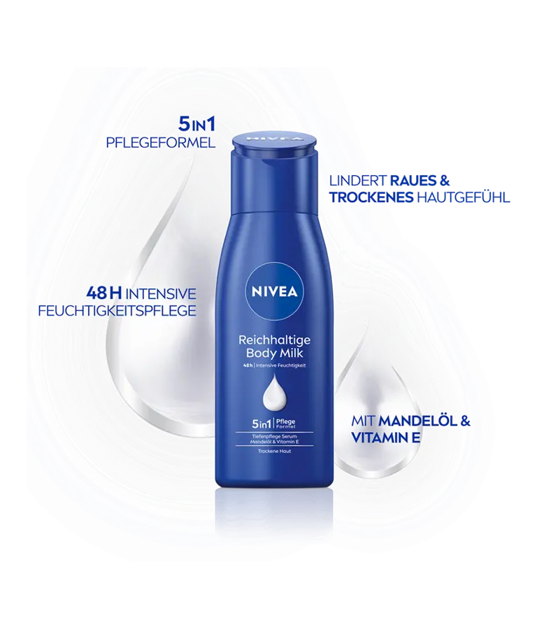 NIVEA BODY MILK MINI 75ML BENEFITS