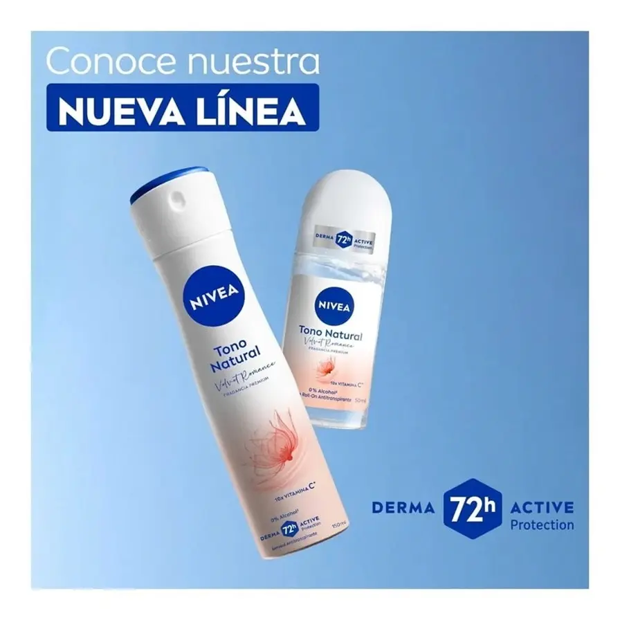 NIVEA Antitranspirante Tono Natural Velvet Romance 150ml