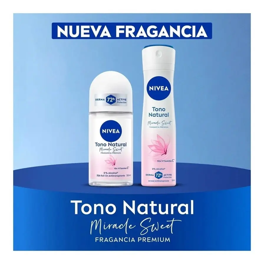 NIVEA Antitranspirante Tono Natural Miracle Sweet Spray 150ml