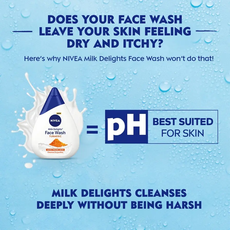 Turmeric Facewash for acne-prone skin 100 ml which cleanses & Purifies the skin.
