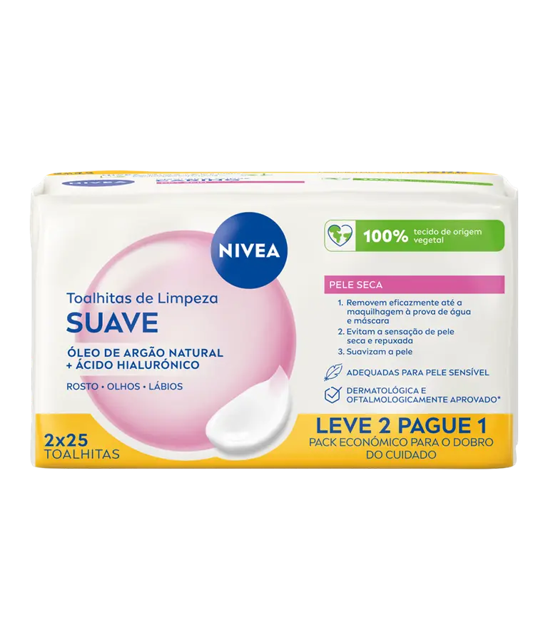 NIVEA; Toalhitas de Limpeza; Suave