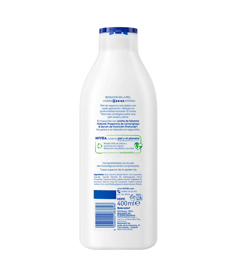 NIVEA Body Milk Lemongrass 400 ml