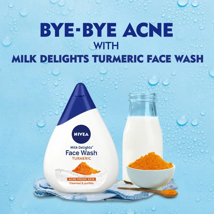 Turmeric Facewash for acne-prone skin 100 ml which cleanses & Purifies the skin.