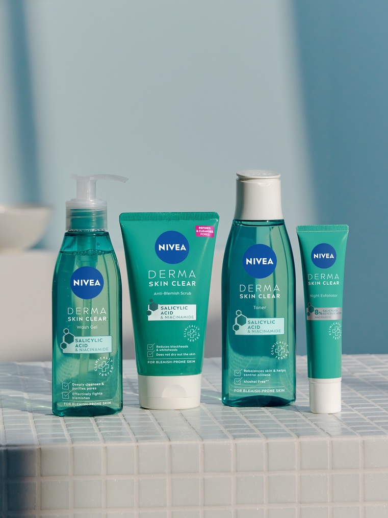 NIVEA Derma Skin Clear range