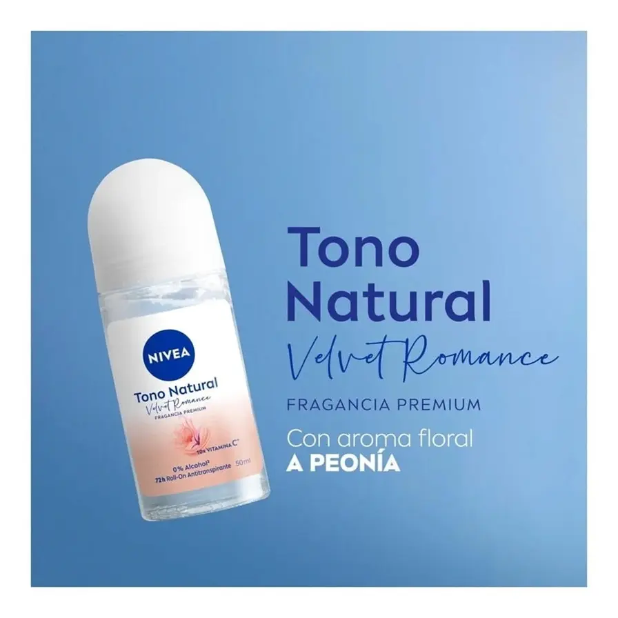 NIVEA Antitranspirante Tono Natural Velvet Romance Roll- on 50ml