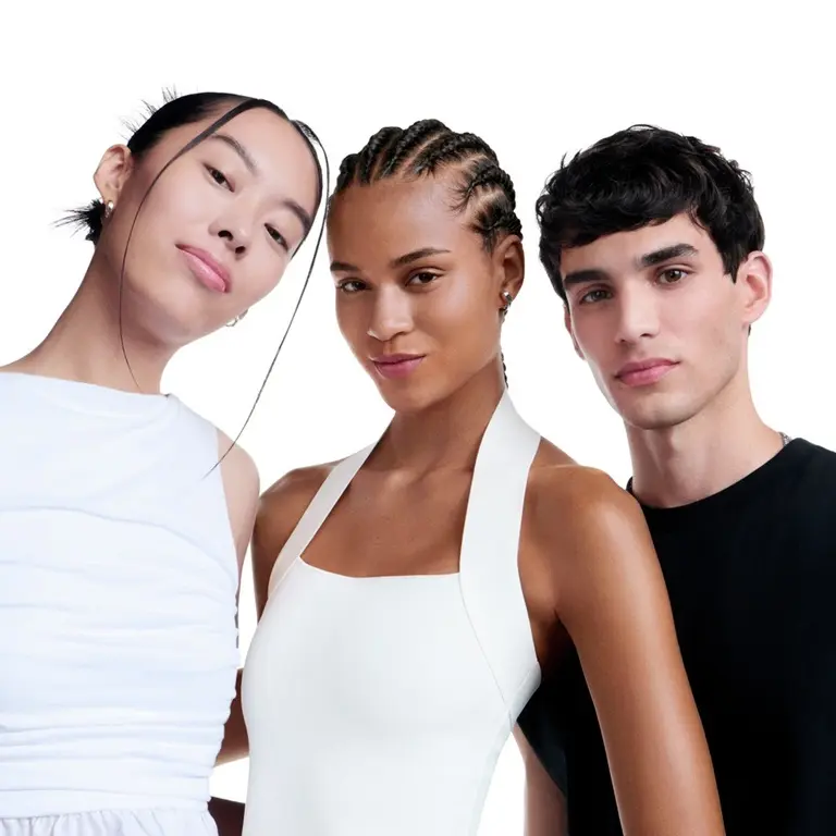 Group of three people representing different acne-prone skin types