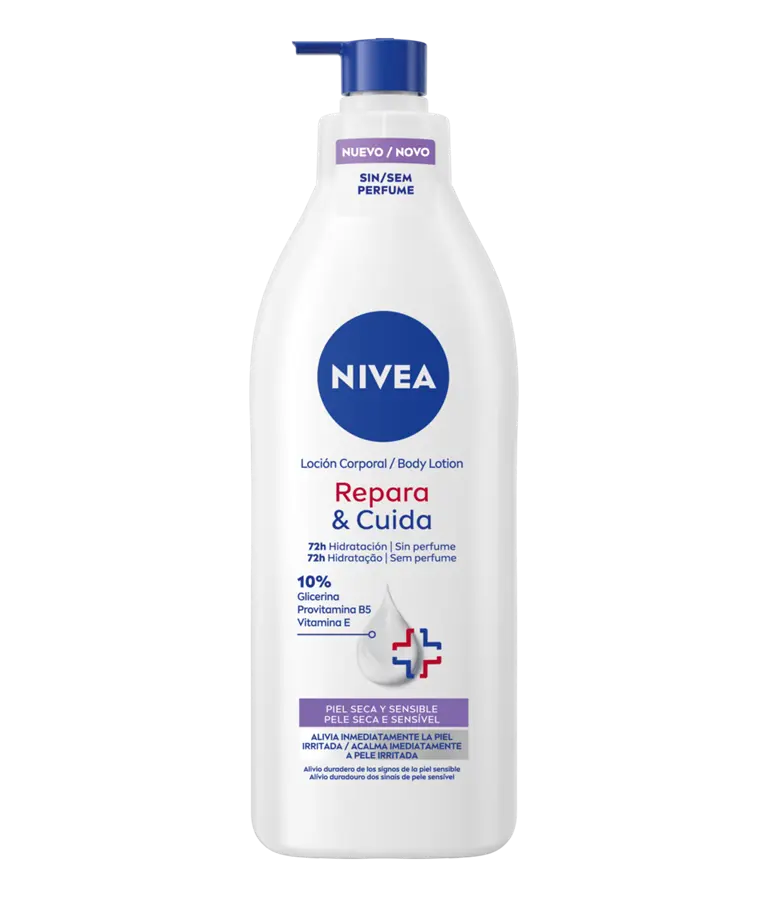 NIVEA; NIVEA BODY; NBODY; LOTION; SEM PERFUME; REPARA; CUIDA; 400ML