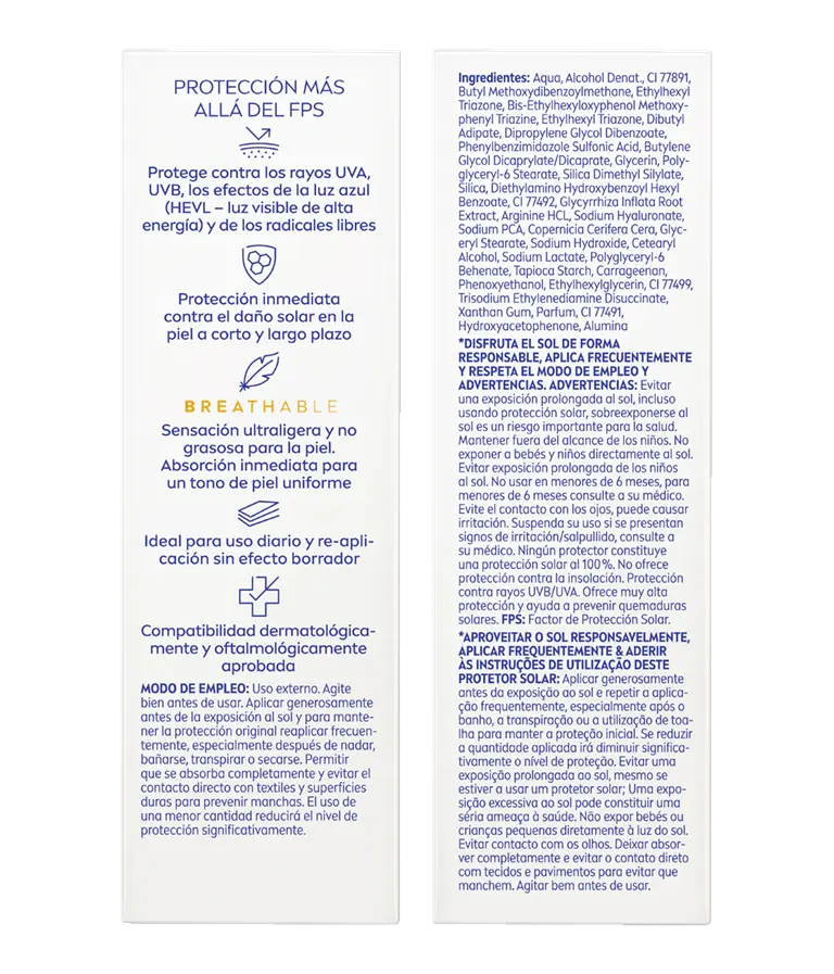 NIVEA SUN Fluido Diario Ultra Ligero Tono Claro SPF 50+