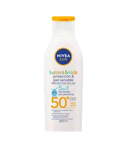 PROTECTOR SOLAR NIVEA® SUN PROTECT SENSITIVE KIDS LOTION FPS50 200 ML