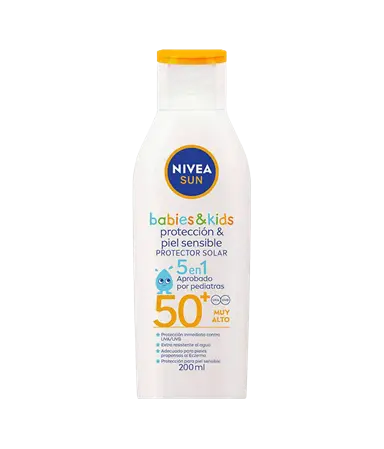 PROTECTOR SOLAR NIVEA® SUN PROTECT SENSITIVE KIDS LOTION FPS50 200 ML