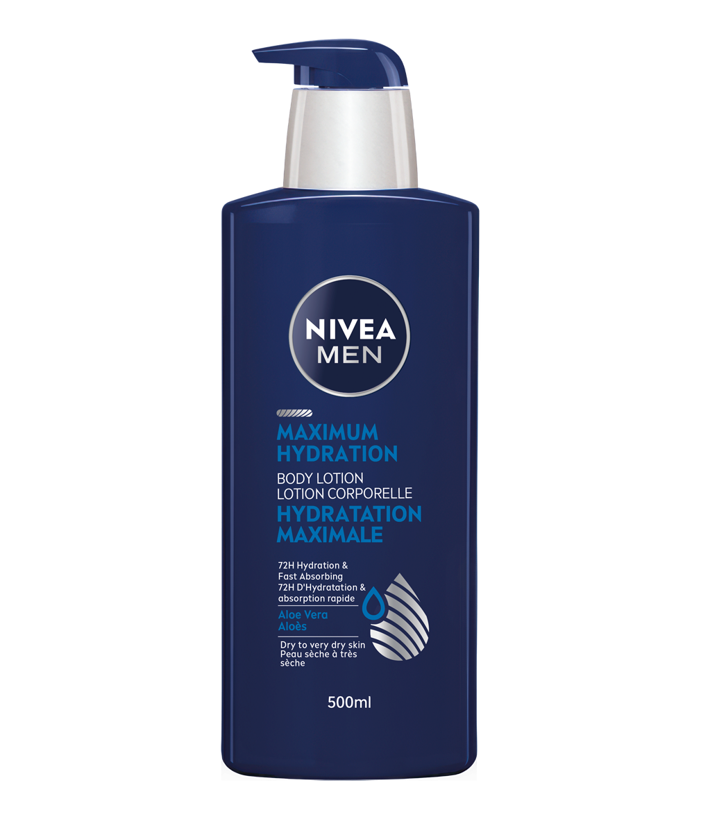 500ml NIVEA MEN MAXIMUM HYDRATION BODY LOTION - Dry skin