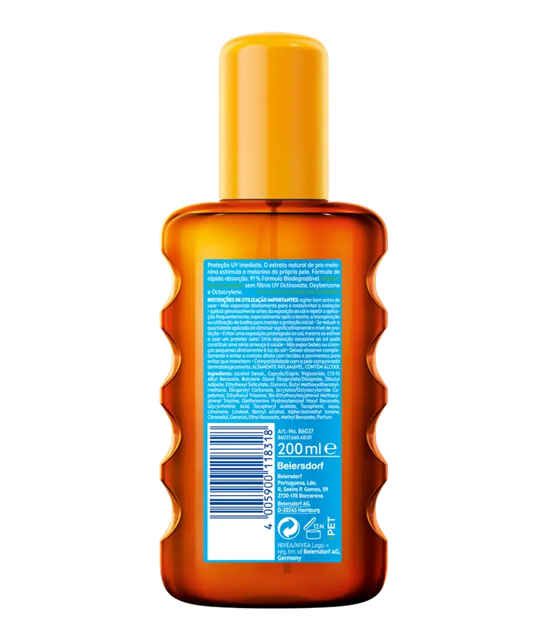 NIVEA; NIVEA SUN; SPRAY; PROTECT; BRONZE; SPF20; 200ML