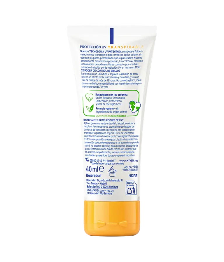 NIVEA SUN Control de Brillos SPF 50+