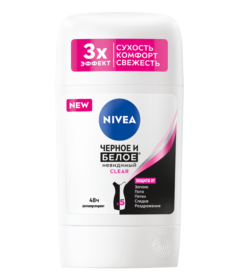 Антиперспирант Черное и Белое Невидимый Clear от NIVEA