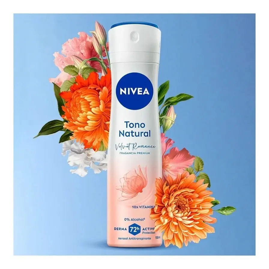 NIVEA Antitranspirante Tono Natural Velvet Romance 150ml
