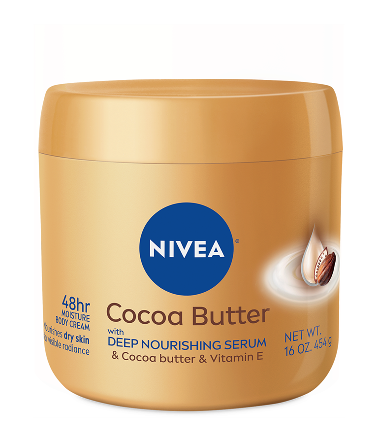 ニベアクリーム　ココアバター　　439g Cocoa Butter Body Cream deeply moisturizes for 48HR | NIVEA®