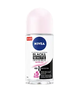 BLACK & WHITE INVISIBLE WATER LILY ANTI-PERSPIRANT ROLL-ON