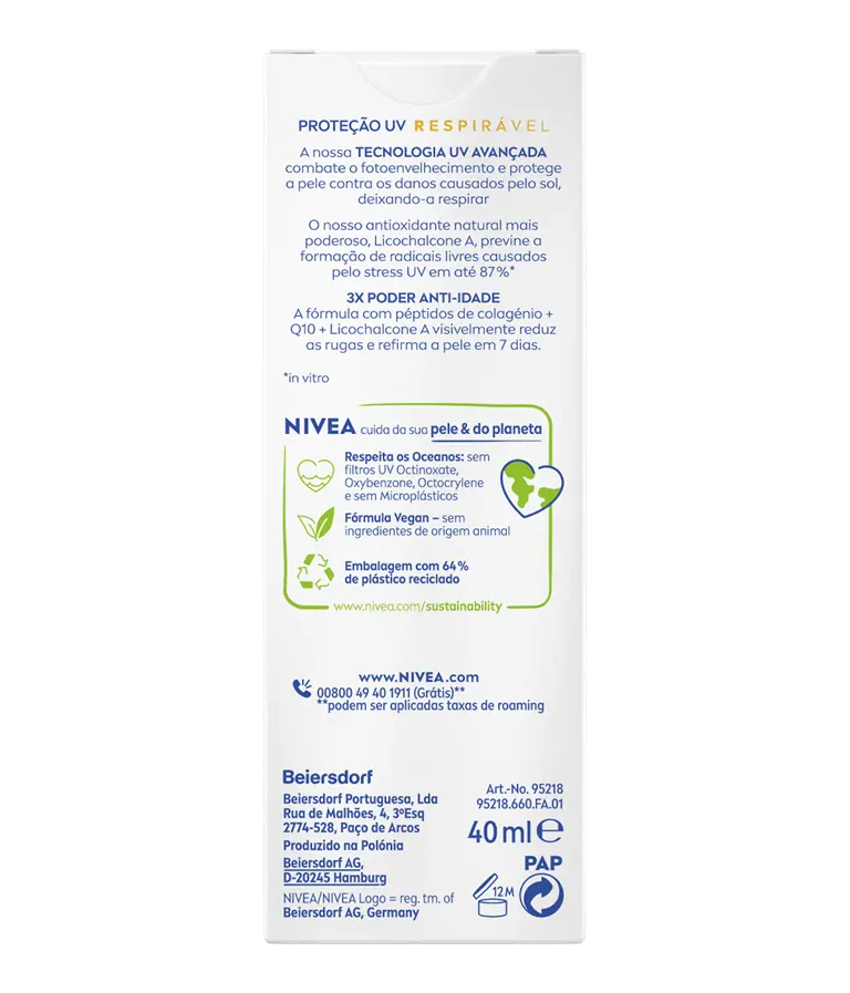 NIVEA; NIVEA SUN; UV FACE; ANTI-AGE; SPF50; 40ML