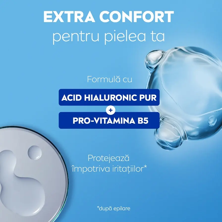 "A blurred young woman smiles, with her hand in focus holding up the NIVEA Derma Control Defend Deo Roll-On. "
