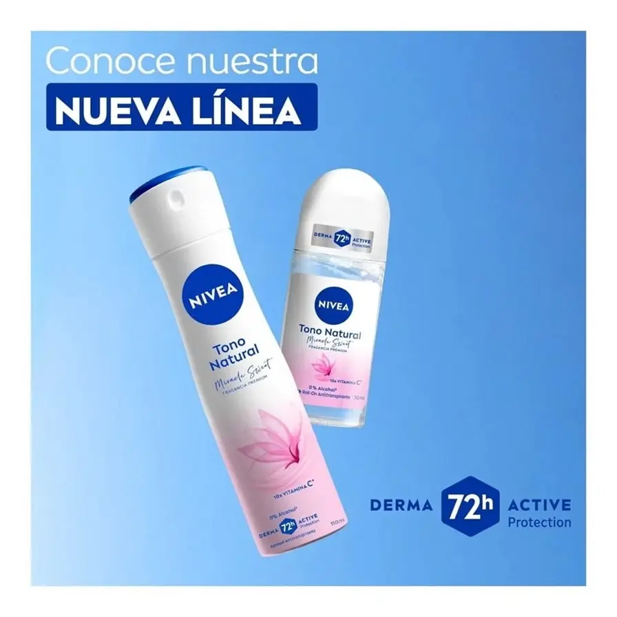 NIVEA Antitranspirante Tono Natural Miracle Sweet Spray 150ml
