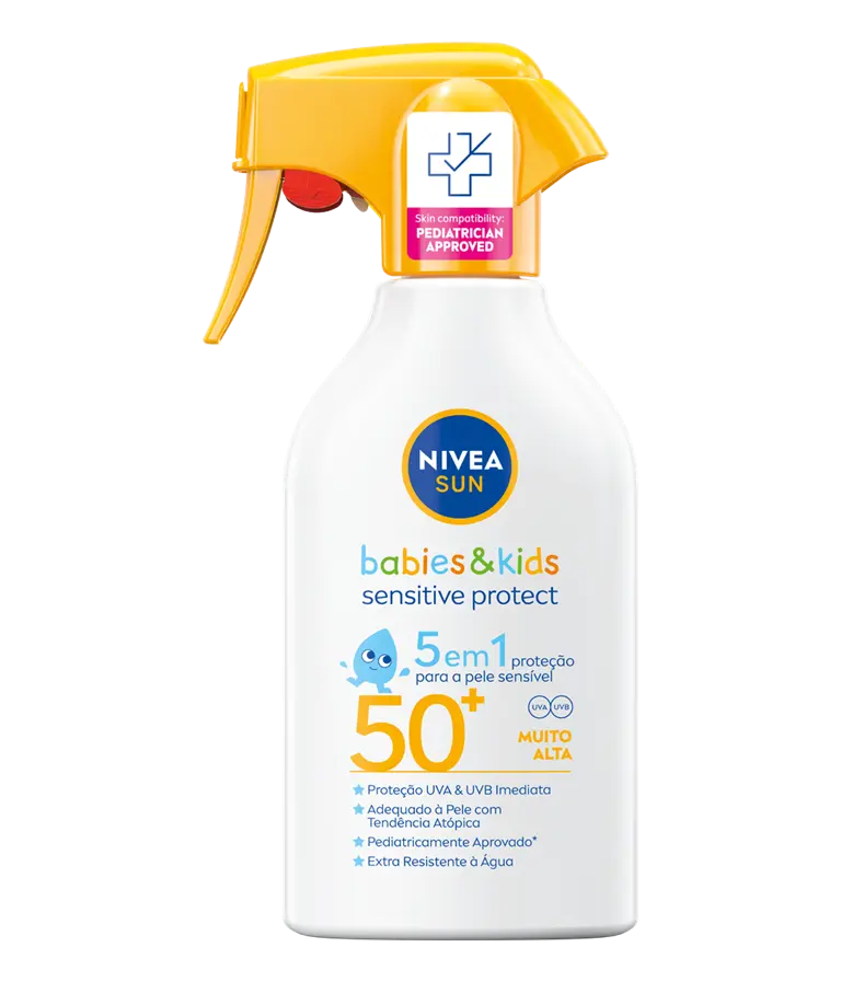 NIVEA; NIVEA SUN; TRIGGER; BABIES; KIDS; SENSITIVE; SPF50; 250ML