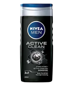84045 Nivea Men Active clean shower gel 250ml clean packshot